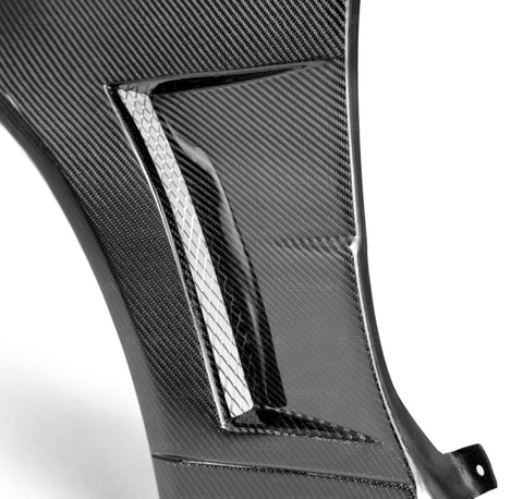 Seibon 99-01 Nissan Skyline R34 NSW-Style Carbon Fiber (Gloss Finish) Fenders (Pair) - FF9901NSR34-NSW