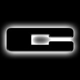 ORACLE Lighting Universal Illuminated LED Letter Badges - Matte Blk Surface Finish - C - 3141-C-001
