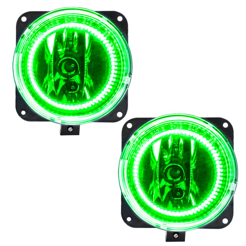 Oracle 00-02 Lincoln LS LED Fog Light Halo Kit - Green - 1155-004
