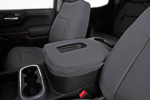 Covercraft 21-24 Dodge Durango Endura PrecisionFit Custom Front Row Seat Covers - Silver/Silver - GTD4271ABENSS