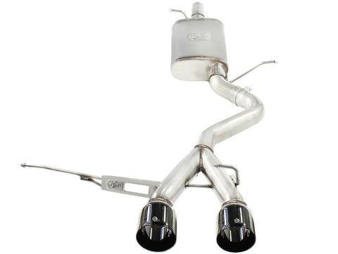 aFe MACHForce XP Exhaust 304SS Cat-Back w/ BlackTips 2008 VW Golf R32 V5 3.2L - 49-36408-B