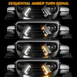 XK Glow JK Wrangler XKCHROME LED Grill Kit (Dual Mode) - XK-GRILL-JK1-DM