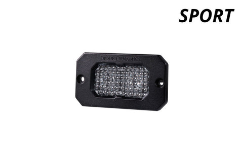 Diode Dynamics Stage Series 2in LED Pod Sport - White Combo Flush BBL (Single) - DD6729S