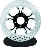 Performance Machine Disc/Carr 11.5 Luxe Front Left - Contrast Cut Platinum - 0133-1522GATS-BMP
