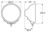 Hella Rallye 4000 Series Chrome Euro Beam 12V Halogen Lamp with Position Lamp - H12560041