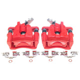 Power Stop 09-10 Pontiac Vibe Rear Red Calipers - Pair - S6128
