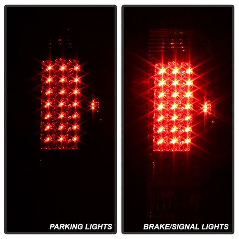 xTune Ford F150 Styleside 97-03 Super Duty 99-07 LED Tail Lights Red Smoke ALT-ON-FF15097-LED-RC - 5034076