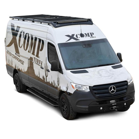 Westin 19-23 Mercedes-Benz Sprinter 144in WB/High Roof Mesa Roof Rack - Textured Black - 15-00025