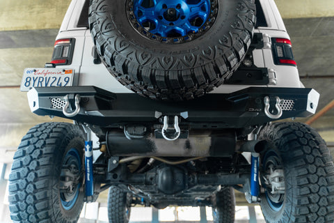 DV8 Offroad 2018 Jeep Wrangler JL MTO Series Rear Bumper w/ Optional Tire Carrier - RBJL-13
