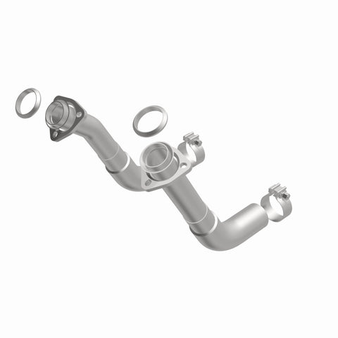MagnaFlow 66-72 Chevy C10 Pickup V8 2-Piece Front Exhuast Pipe Kit (2in Tubing/Clamps/Inlet Flanges) - 15380