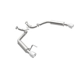 MagnaFlow Axle Back, SS, 2.5in, Competition, Dual Split Polish 4.5in Tip 2015 Ford Mustang Ecoboost - 19179