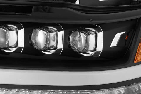 AlphaRex 19-20 Ram 1500HD NOVA LED Proj Headlight Plank Style Matte Blk w/Activ Light/Seq Signal/DRL - 880518