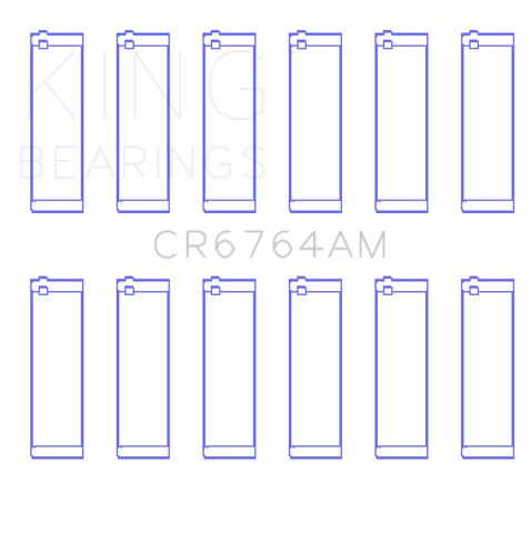 King VW AES/AUE/ABV (Size +.25) Connecting Rod Bearing Set - CR6764AM0.25