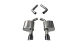 Corsa 2017-2020 Dodge Charger 6.4L/17-19 Dodge Charger 5.7L Black Sport AxleBack Exhaust w/4.5inTips - 21019BLK