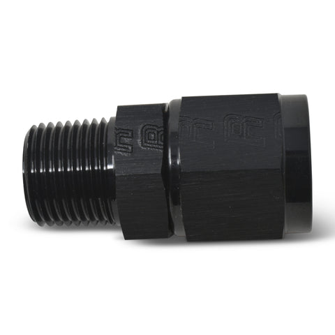 Russell Performance -6 AN Straight Female to 1/8in Male NPT Fitting (Black) - 614215