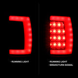 ANZO 1994-2001 Dodge Ram 1500 LED Taillights Plank Style Black w/Clear Lens - 311339