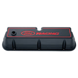 Ford Racing Logo Die-Cast Black Valve Covers - 302-003