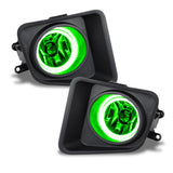 Oracle 14-18 Toyota Tundra LED Fog Light Halo Kit - Green - 1213-004