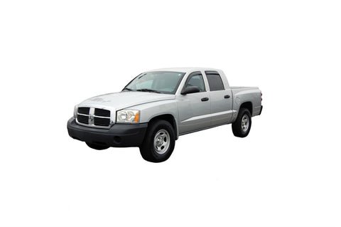 AVS 05-11 Dodge Dakota Quad Cab Ventvisor In-Channel Front & Rear Window Deflectors 4pc - Smoke - 194656