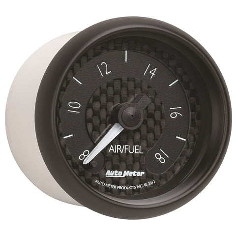 Autometer GT Series 52mm Full Sweep Electronic 8:1-18:1 AFR Wideband Air/Fuel Ratio Analog - 8070