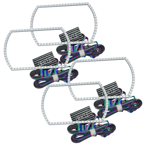 Oracle Chevy Silverado 14-15 Halo Kit Projector Style - ColorSHIFT w/o Controller - 2386-334