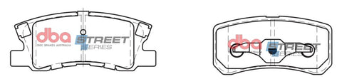 DBA 11-14 Chrysler 200 (302mm Rear Rotor) Street Series Rear Brake Pads - DB1464SS