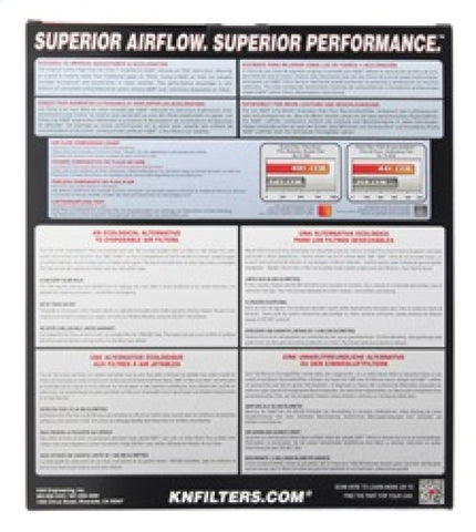 K&N Replacement Panel Air Filter for 2015 Hyundai Genesis Sedan 3.8L V6 - 33-5019