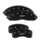 MGP 4 Caliper Covers Engraved Front Lincoln Engraved Rear Star logo Red finish silver ch - 36021SLC1RD