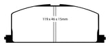 EBC 83-86 Toyota Camry 2.0 Redstuff Front Brake Pads - DP3453C