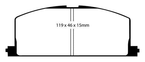 EBC 83-86 Toyota Camry 2.0 Redstuff Front Brake Pads - DP3453C
