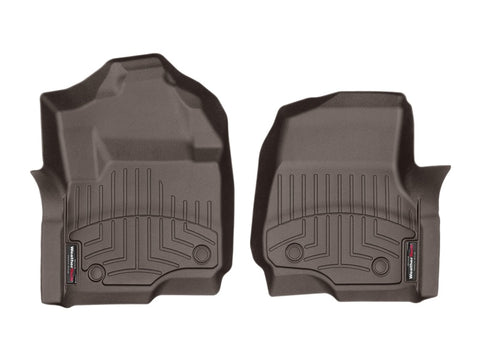 WeatherTech 2017 Ford Super Duty (Super Cab / Crew Cab) Front FloorLiners - Cocoa - 4710121