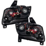 Oracle 11-13 Jeep Grand Cherokee Pre-Assembled Halo Headlights (Non HID) Chrome - UV/Purple - 7070-007