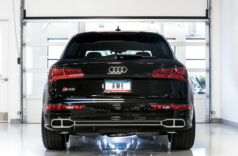 AWE Tuning Audi B9 SQ5 Non-Resonated Touring Edition Cat-Back Exhaust - No Tips (Turn Downs) - 3020-31022