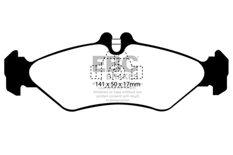 EBC 02-03 Mercedes-Benz Commercial Sprinter Box Van (ATE Rears) Ultimax2 Rear Brake Pads - UD1545