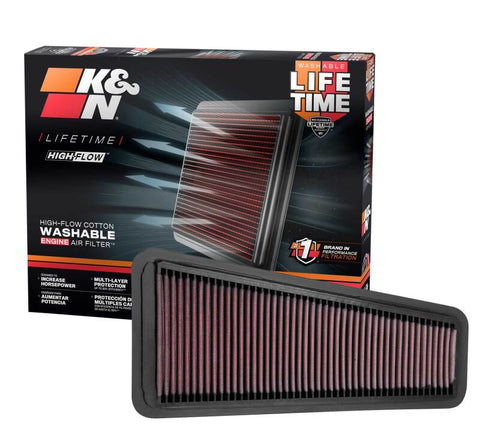 K&N 05-10 Toyota Tacoma/Tundra / 02-09 4Runner / 07-09 FJ Cruiser Drop In Air Filter - 33-2281