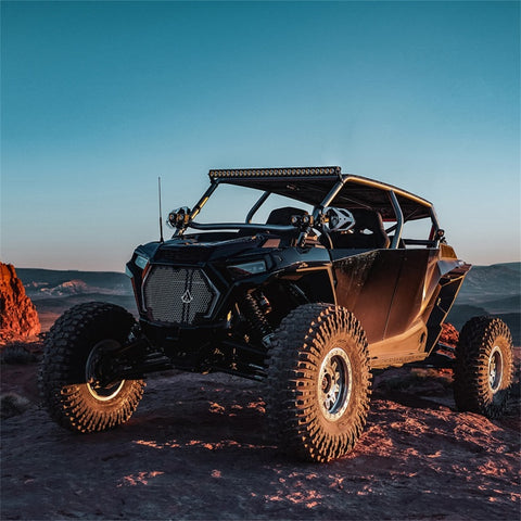 Rigid Industries Revolve 10in Bar w/Amber Trim Ring - 411613