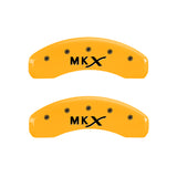 MGP 4 Caliper Covers Engraved Front Lincoln Engraved Rear MKX Yellow finish black ch - 36007SLCXYL