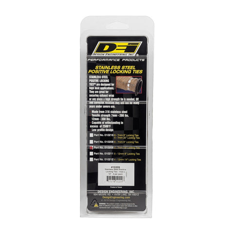 DEI Stainless Steel Positive Locking Tie 1/4in (7mm) x 14in - 4 per pack - 10209