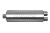 Gibson SFT Superflow Center/Dual Round Muffler Stainless - 758216S