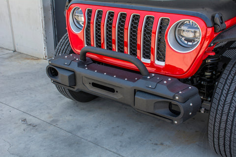 DV8 Offroad 2018+ Jeep JL/Gladiator Winch Ready Front Bumper - FBJL-10