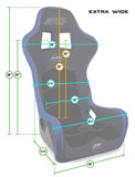 PRP Alpha Composite Seat/Extra Wide - A3902
