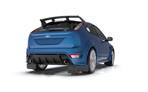 Rally Armor 09-11 Ford Focus MK2 RS Black UR Mud Flap Blue Logo - MF56-UR-BLK/BL