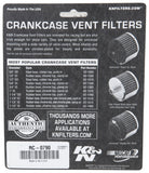 K&N Universal Chrome Filter 1 3/8 inch FLG / 2 1/2 inch Base / 2 inch Top / 2 1/4 inch Height - RC-0790