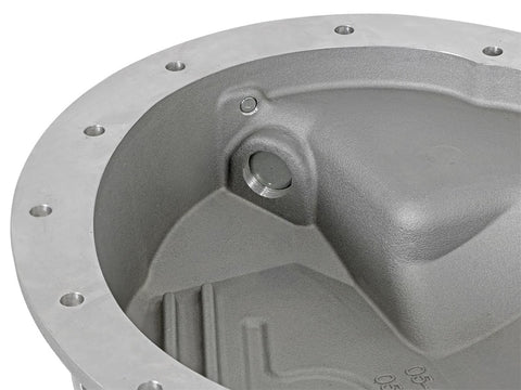 aFe Power Rear Differential Cover Raw w/Machined Fins Street Ser. 16-17 Nissan Titan XD (AAM 9.5-14) - 46-70360