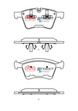 DBA 08-13 Mercedes-Benz GL320 (373mm Front Rotor) Front Street Series Brake Pads - DB2050SS