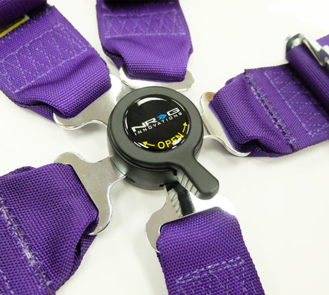 NRG SFI 16.1 5PT 3in. Seat Belt Harness / Cam Lock - Purple - SBH-RS5PCPP