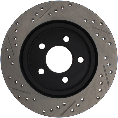 StopTech 05-10 Ford Mustang Slotted & Drilled Right Rear Rotor - 127.61087R