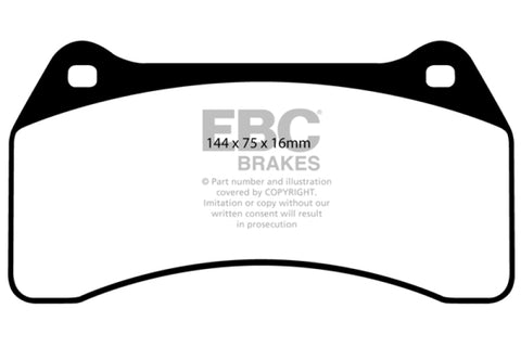 EBC 03-06 Jaguar XJR 4.2 Supercharged Redstuff Front Brake Pads - DP31462C