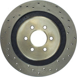 StopTech 92-02 Dodge Viper Drilled Rear Right Cryo Rotor - 128.63037CR