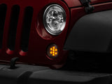 Raxiom 07-18 Jeep Wrangler JK Axial Series LED Amber Turn Signals (Smoked) - J108040